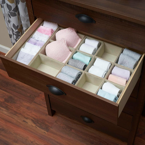 Household Essentials Brown 720-1 Deep Drawer Organizer Box for Storage | 12 in x 4 in x 3.13...
