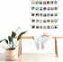 BIZYAC Hanging Photo Display Room Wall Decor - Sculptural Picture Frames Collage - 5 Strings with 30 Clips - 3M Self Adhesive Hooks - No Holes Dri...