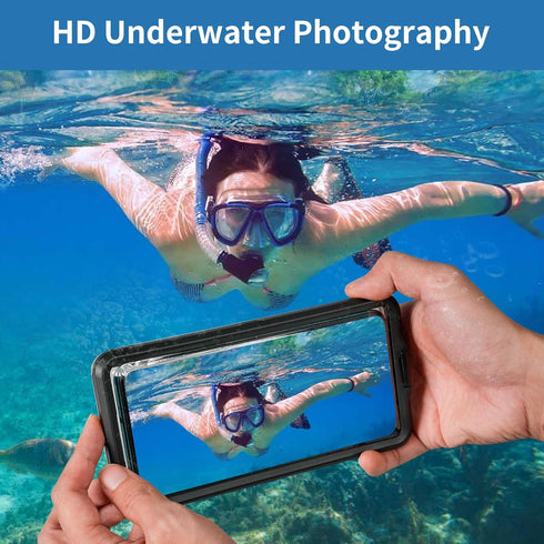 Waternaut iPhone Waterproof Case, Ideal for Bath and Snorkeling, Wet Hands Touch, Smart Seal Check, Underwater Photography, Compatible with iPhone...
