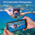 Waternaut iPhone Waterproof Case, Ideal for Bath and Snorkeling, Wet Hands Touch, Smart Seal Check, Underwater Photography, Compatible with iPhone...