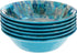 Radiance Teal Melamine 7.5" All Purpose Bowl Set of 6 – Deep Break-Resistant Bowls for Salad, Soup, Pasta, Snacks – Dishwasher Safe, Indoor/Outdoo...