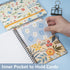 4 Pack Spiral Notebooks 6 × 8 Inch Hardcover Floral College Ruled Journals Lined for School Supplies Students Inner Pocket, 320 Sheets/640 Pages...