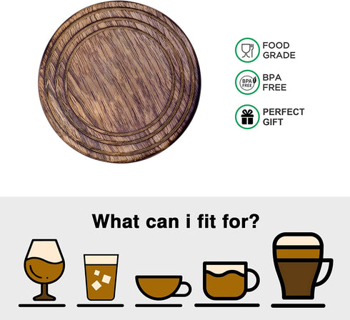 Divit Coasters Wooden for Drinks, Eco-Friendly, Absorbent, Antique Look Handcrafted Coasters (Elephant)...