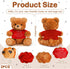 2 Pcs Little Bear Plush Stuffed Animal Sympathy Gifts Memory Bear with a Bear Hug Sign Funeral Gift for Kids Bereavement Comfort Child Loss of Lov...