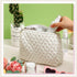 3 Pieces Cotton Quilted Makeup Bag Set Coquette Cosmetic Bag Aesthetic Travel Toiletry Bags Cute Pouch Kawaii Aesthetic for Women (Little Flower)...