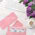 50 packs #10 Business envelopes, pink envelopes, self-sealing standard envelopes, suitable for personal and business, checks, mailing letters, inv...