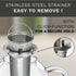 Creano glass teapot 34oz (1000ml), tea maker with integrated stainless steel strainer and glass lid, ideal for preparing loose teas, drip-free, al...