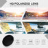 Women's Polarized Rhinestone Sunglasses - Elegant Rectangle Frame with Bling UV400 Protection...