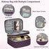 IGOLUMON Travel Makeup Bag Double Layer Make Up Bag Portable Large Cosmetic Bag Wide-open Toiletry Bag for Women Roomy Cosmetic Case Pouch Multifu...