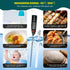 6 Sets Waterproof Food Thermometer for Water, Liquid, Candle and Cooking Digital Meat Thermometer with Long Probe Instant Read Thermometer for Kit...