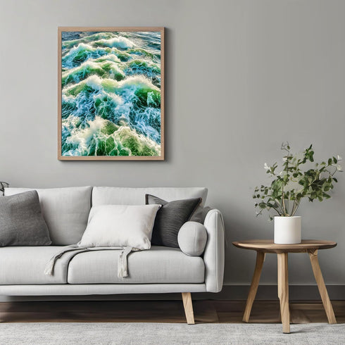 Posterizer 1 pcs-ocean waves-beautiful nature art work 3-Landscape & Nature Art-Coastal & Nautical Art-Decor for Home & Office- unframed wall art...
