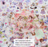 EAMOTOL 100 Sheets Kawaii Girls Stickers Kit for Journaling - Cute Sweet Cartoon PET Transparent Collage Scrapbooking Supplies Sticker Decal for J...