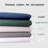 GBS Men's Cotton Handkerchiefs, Assorted Solid Color Pocket Square Hankies with Stripe...