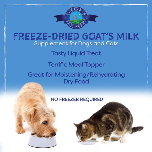 Freeze Dried Raw Goats Milk with Probiotics for Dogs & Cats (Super Greens), Organic USA Veggies & Fruits, High Protein, Digestible Goat Milk Powde...