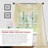 Sapphire Home Window Scarf Valance Curtains - Extra Long Sheer Valances for Windows - Voile Swag Curtains for Living Room, Kitchen, and Bedroom De...