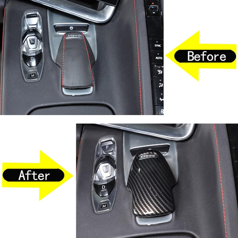 CHEAYAR Gear Shift Knob Head Cover Compatible with Corvette C8 Z06 Z51 2020 2021 2022 2023, ABS Mode Selector Knob Cover, Drive Mode Switch Knob C...
