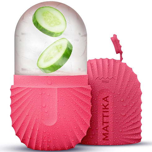 Ice Roller for Face and Eye Glow Naturally and Skincare, Ice Face Roller, Facial Cube, Gua Sha Face Massage, Silicone Ice Mold for Beauty and Skin...