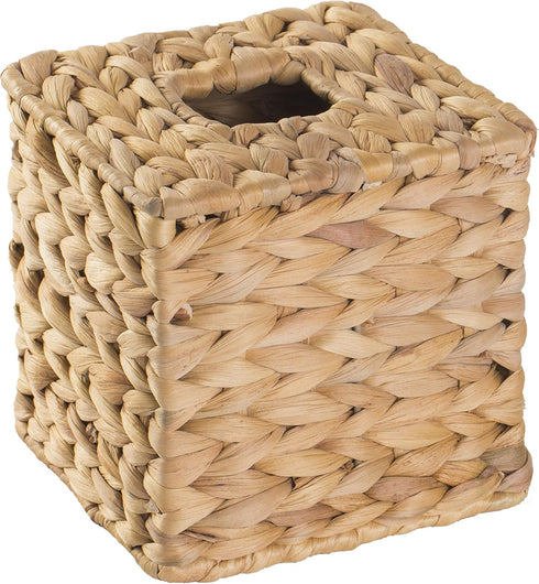 Vintiquewise Water Hyacinth Wicker Tissue Box Cover (Square)...