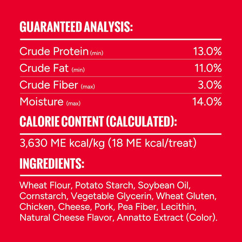Good 'n' Tasty Triple Flavor Stacks with Cheese, 9 Ounces, Bite Sized Snacks for Dogs with Premium Chicken and Real Cheese...