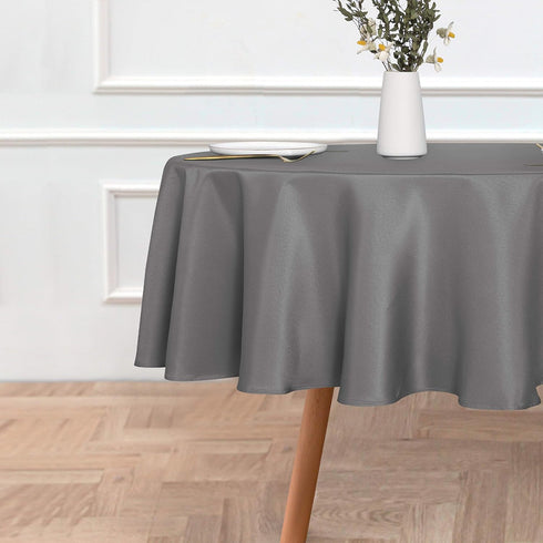 sancua Round Tablecloth - 60 Inch - Water Resistant Spill Proof Washable Polyester Table Cloth Decorative Fabric Table Cover for Dining, Buffet Pa...