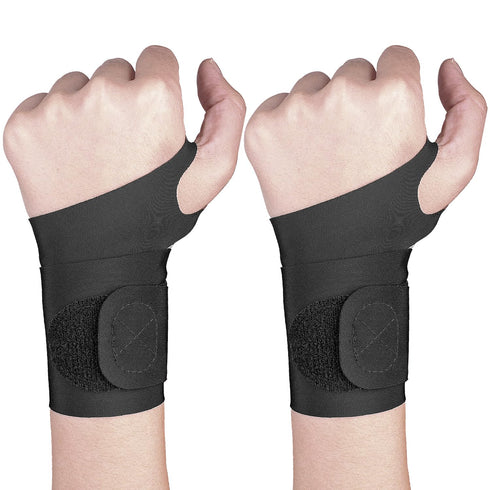2 Pcs Ultra-Thin Wrist Brace Support for Carpal Tunnel, Compression Wrist Straps Wrist Support for Pain Relief, Arthritis, Tendonitis Wrist Pain W...