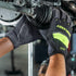 HANDLANDY Grip Work Gloves with TPR Impact Reducing Safety Working Gloves, Mechanic Work Gloves for Men Women (Hi vis-Green, 2X-Large)...
