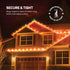 SEWANTA Christmas Light Clips - Set of 200 Mini Clips for Gutters and Shingles - Hanging Outdoor Lights - USA Made - No Tools Required...