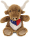 DolliBu Plush Texas Longhorn Stuffed Animal - Soft Plush Huggable Texas Longhorn Plush, Adorable Playtime Plush Toy, Cute Wild Life Cuddle Gifts f...