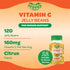 Vitamin C Jelly Bean Gummies for Adults, Immune Support Dietary Supplements, Vegetarian, 120 Citrus Blast Jelly Beans, Kosher...