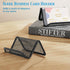 2 Pcs Black Business Card Holder Desk, Wire Mesh Business Card Holder Display, Desktop Business Card Stand, Metal Business Card Display Holder for...