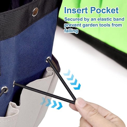 Gardening Tools Bag, 8 Pockets Garden Tote Storage Bag Garden Tool Kit Holder, Ideal Gardening Gifts for Women (Tools NOT Included)...