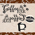 Metal Coffee Bar Sign Rustic Coffee Hanging Décor for Coffee Bar Metal Coffee Wall Art for Coffee Bar Home Office Kitchen(Coffee Bar and Bean Styl...