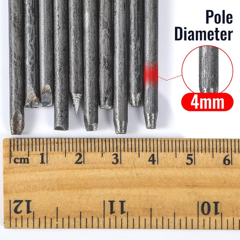 20 Packs Steel Punches 4 mm Flower Punch Stamp Set Practical Metal Stamping Kit Stamping Jewelry Tools for Ring Jewelry DIY Craft...