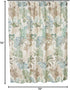 Greenland Home Fashions Fabric Sensations Shower Curtain, Stylish Bathroom Decor, Machine Washable, 72 inches x 72 inches, Atlantis...