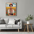 Posterizer 1 pcs- Frida Kahlo inspied art in the open field-Famous Figures Art Collection-Floral Botanical Art- Living Room Bedroom Decor- unframe...