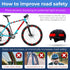 Reflective Stickers for Bikes 18pc (red)-Waterproof, High Visibility Bike Stickers for Flat Surfaces-Nighttime Safety Reflective Stickers for Helm...