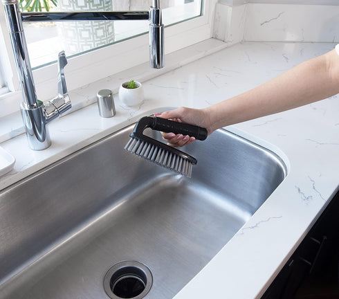 Heavy Duty Scrub Brush, Black...