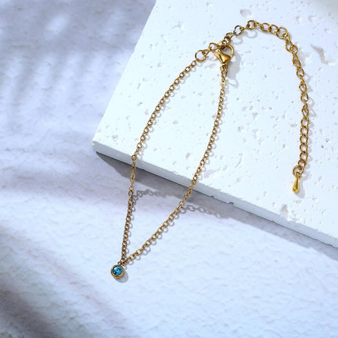 Something Blue Gift for Bride -Something Blue Anklet, Blue Bridal Shower Gift, Something Blue for Bride, Wedding Jewelry, Something Blue for Weddi...
