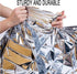 Outdoor Aluminum Foil Warming Blanket for Wilderness Survival, Camping, Easy Tenting - Rain and Sun Protection - Reflective Warming First Aid Alum...