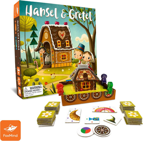 FoxMind Games: Hansel & Gretel, a Cooperative Fairytale, Math, Brothers Grimm Princess, up to 4 Players, 6 and up....