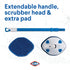 Clorox Extendable Tub and Tile Scrubber with Extra Pad...