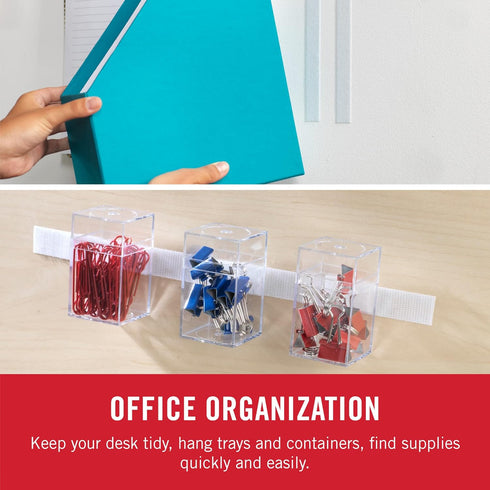 VELCRO Brand - Sticky Back Hook and Loop Fasteners – Peel and Stick Permanent Adhesive Tape Keeps Classrooms, Home, and Offices Organized – Cut-to...