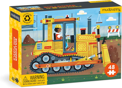 Mudpuppy Bulldozer 48 Piece Mini Puzzle...