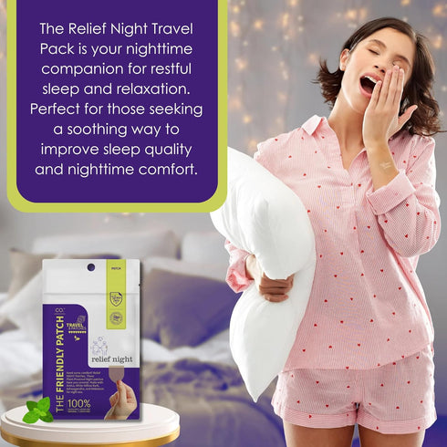 Relief Night Patch - 8 pack Arnica, White Willow Bark, Melatonin, Ashwagandha for Soreness for Sleep for Women and Men...