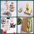 NiArt 80g Gold Foil Washi Tape Set, Random Patterned Slim Decorative Masking Tapes for Bullet Journals, Scrapbooking, DIY Crafts, Party Decor - Wi...