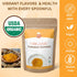 SPICY ORGANIC Turmeric Root Powder – 16 oz. – High Curcumin, Non-GMO Turmeric Spice for Cooking, Skin Care, Golden Milk, and Joint Health Support ...
