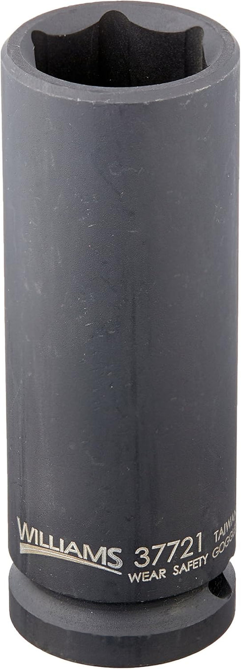 Williams 37721 1/2-Inch Drive Deep Impact Socket, 6 Point, 21mm...