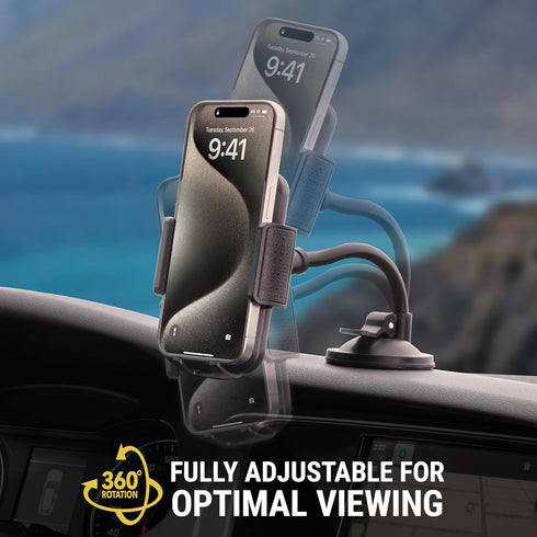 Scosche SUHVWDL-2XCES0 Universal Cell Phone Mount, Rotatable Hands-Free Car Air Vent/Dashboard/Windshield Suction Cup Phone Holder Stand Compatibl...