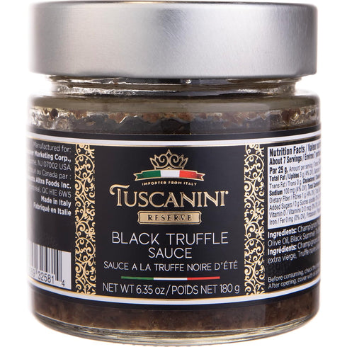 Tuscanini Reserve Black Summer Truffle Sauce, 6.35oz | Product of Italy | Certified Kosher...