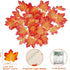 4 Pack Fall Decor Fall Garland with Lights Fall Decorations for Home, Total 40Ft 80LED Enlarged Maples Leaves Fall Lights Battery Operated Autumu ...